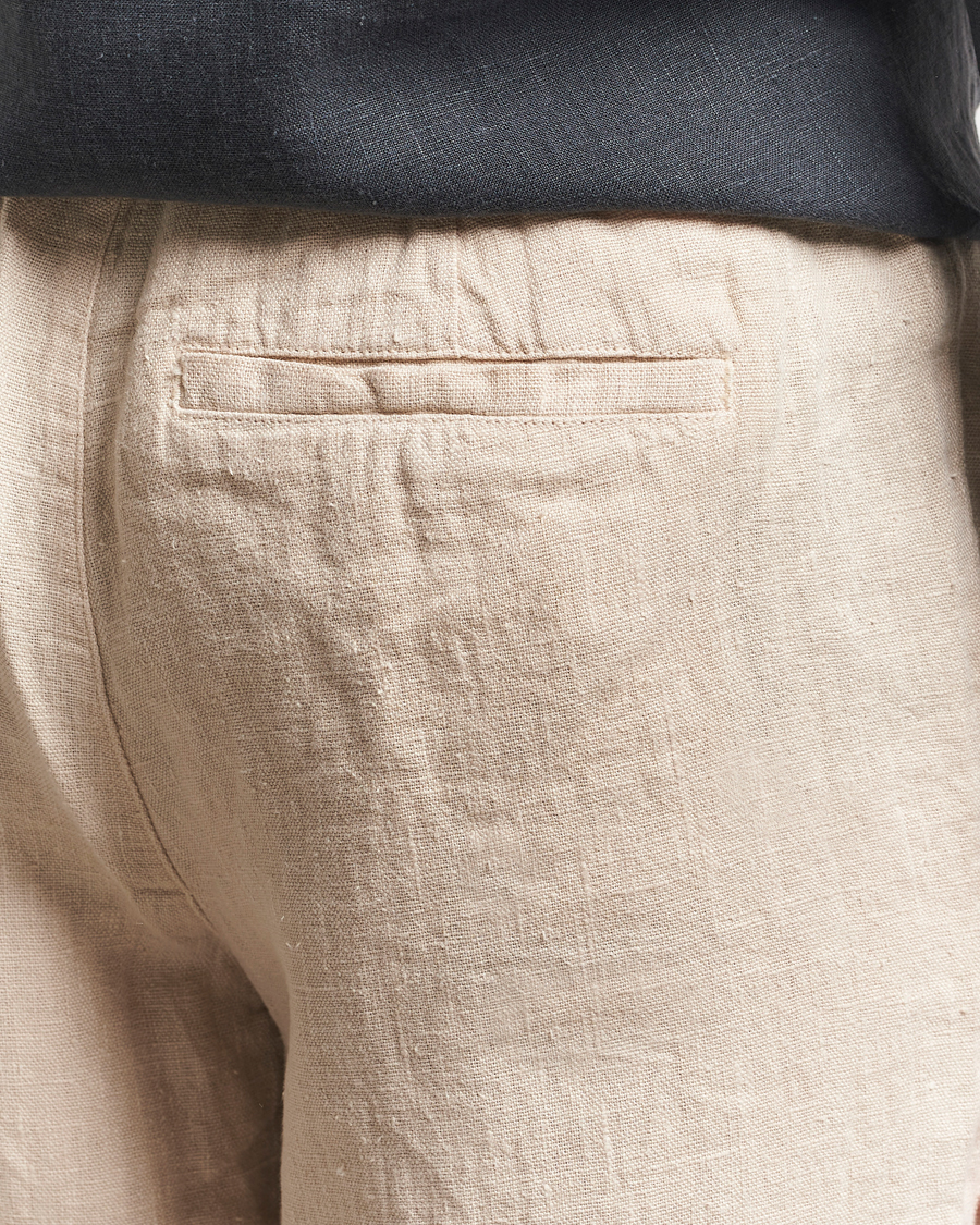 Herren | Hosen | A Day's March | Tamiat Drawstring Linen Trousers Oyster