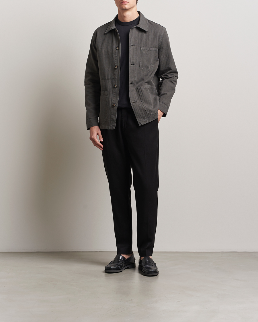 Herren | Hosen | A Day's March | Smart Lyocell Trousers Black