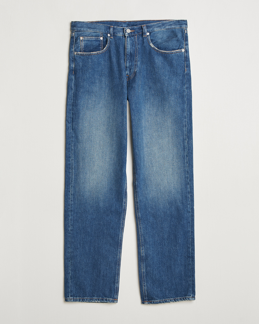 Herren | Jeans | A Day's March | Denim Nr3 Straight Fit Worn Mid Blue
