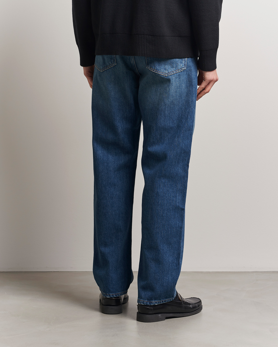 Herren | Jeans | A Day's March | Denim Nr3 Straight Fit Worn Mid Blue