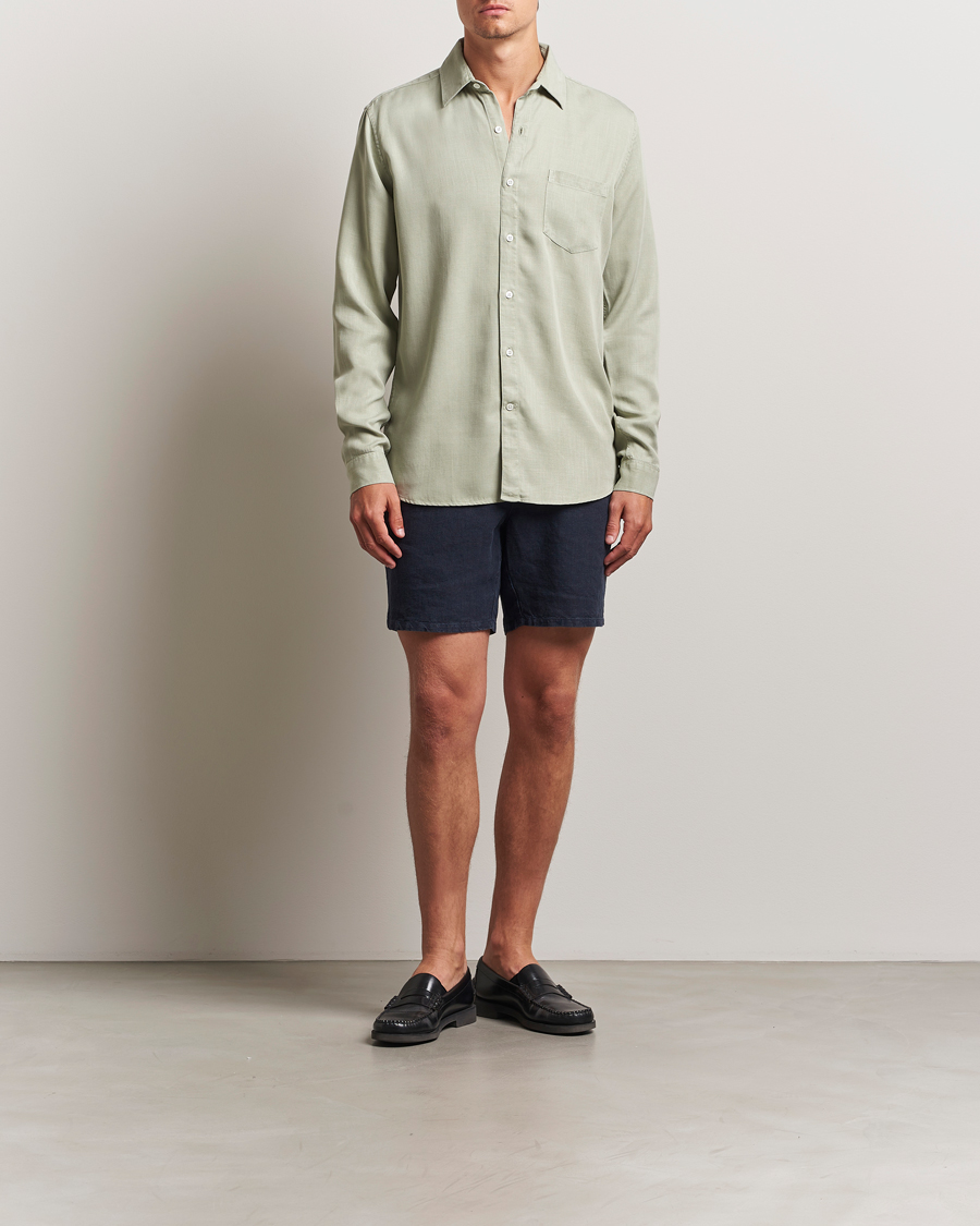 Herren | Shorts | A Day's March | Ipu Linen Drawstring Shorts Navy