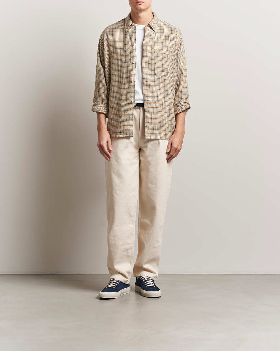 Herren | Hemden | BEAMS PLUS | Gunclub Mesh Button Down Shirt Beige