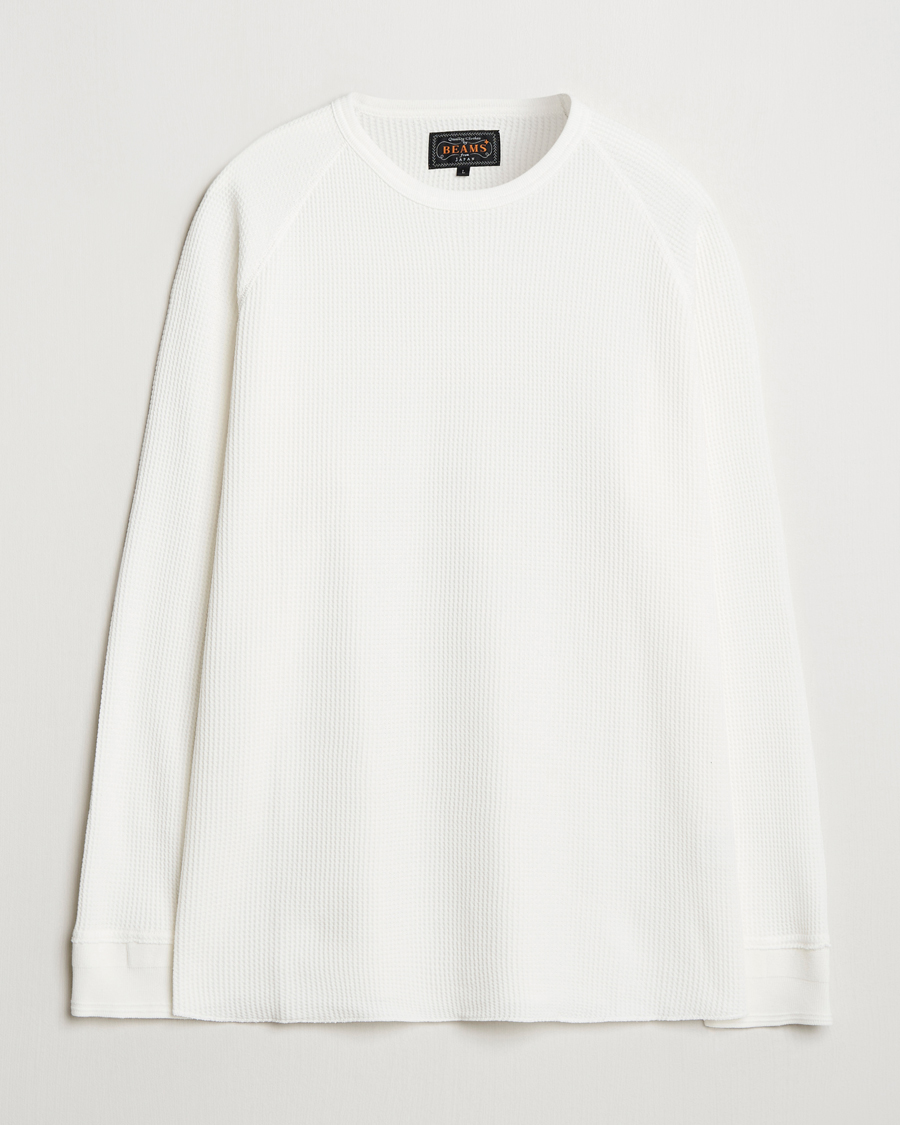 Herren | Pullover | BEAMS PLUS | Thermal Knit Crewneck White