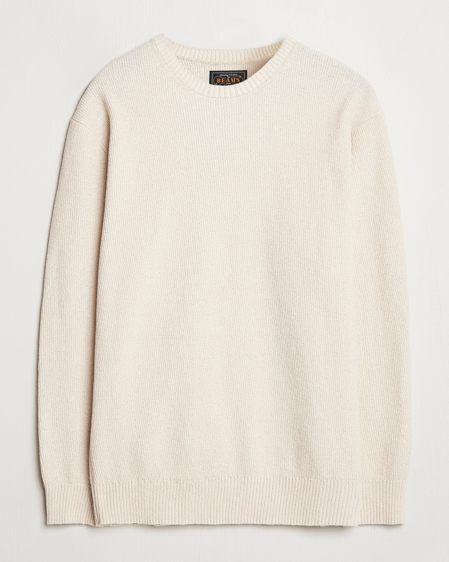 Herren | Pullover | BEAMS PLUS | Cotton Rib Crewneck Beige