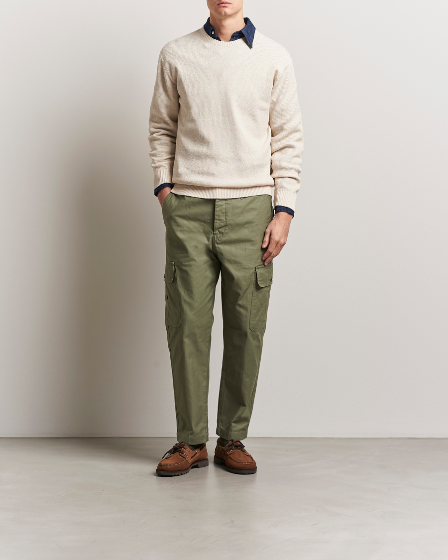 Herren | Pullover | BEAMS PLUS | Cotton Rib Crewneck Beige