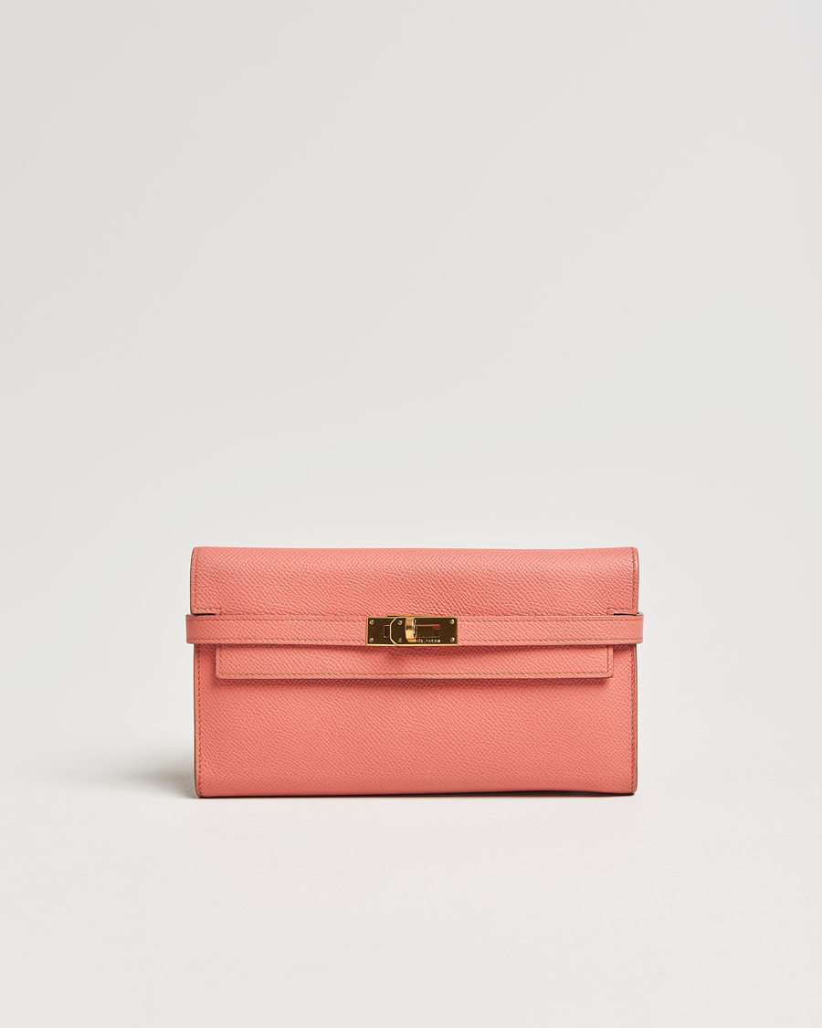 Herren | Hermès Pre-Owned Kelly Wallet Epsom Leather Pink | Hermès Pre-Owned | Kelly Wallet Epsom Leather Pink