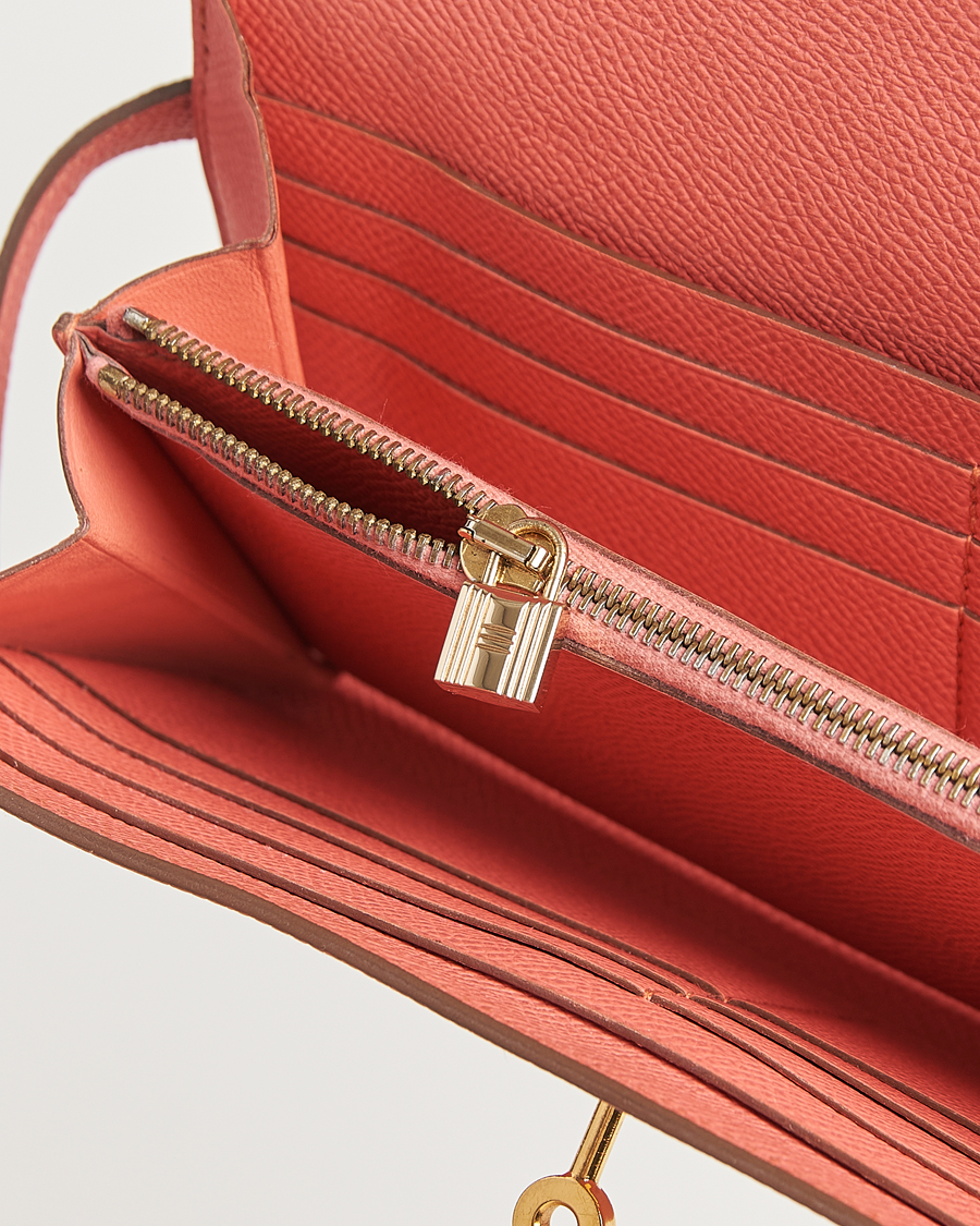 Herren | Hermès Pre-Owned Kelly Wallet Epsom Leather Pink | Hermès Pre-Owned | Kelly Wallet Epsom Leather Pink