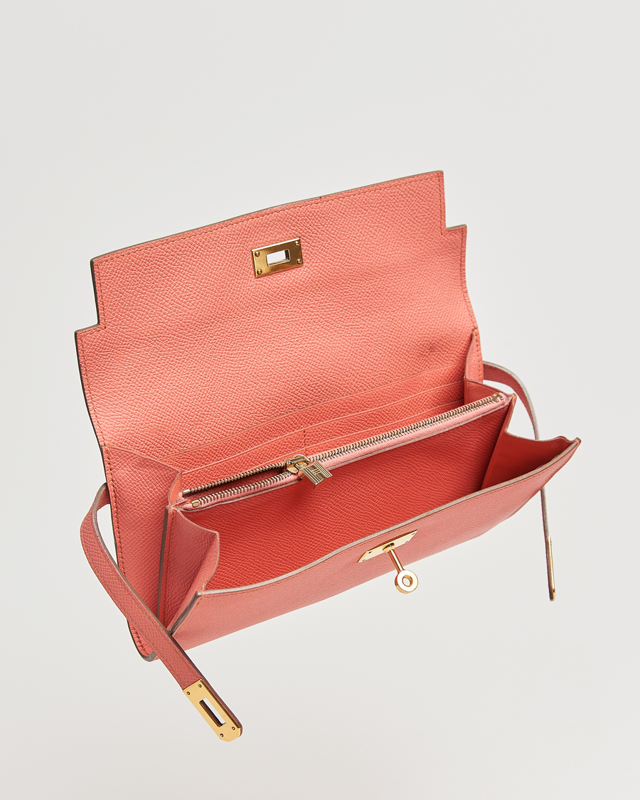 Herren | Hermès Pre-Owned Kelly Wallet Epsom Leather Pink | Hermès Pre-Owned | Kelly Wallet Epsom Leather Pink