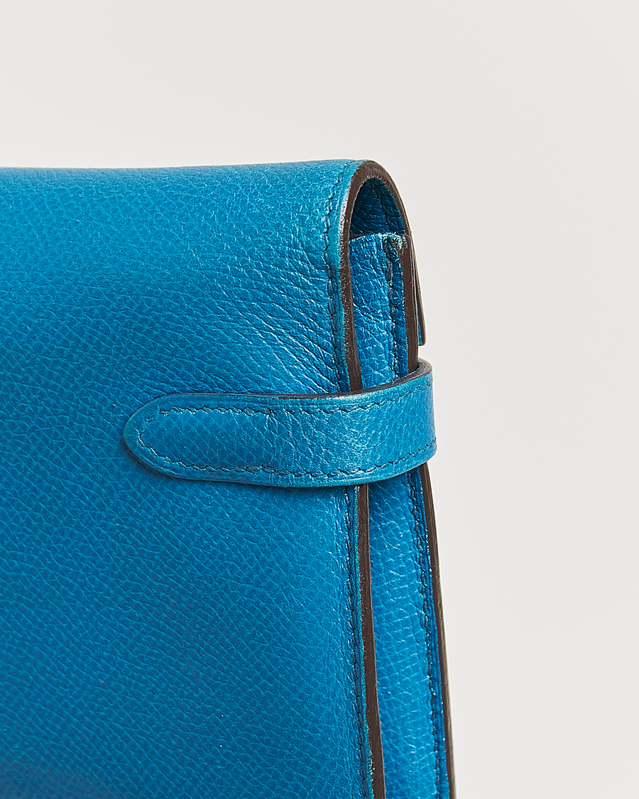 Herren | Hermès Pre-Owned Kelly Wallet Epsom Leather Blue | Hermès Pre-Owned | Kelly Wallet Epsom Leather Blue