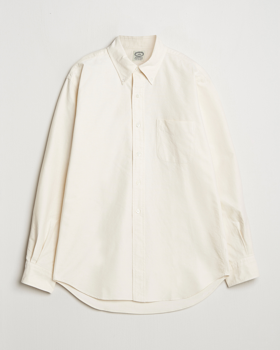Herren | Hemden | Kamakura Shirts | Vintage Ivy Oxford Button Down Shirt Beige