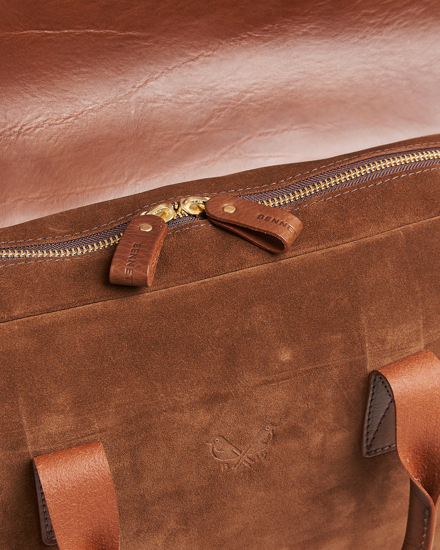 Herren | Taschen | Bennett Winch | Suede Briefcase Brown