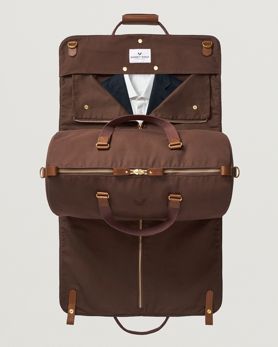 Herren | Taschen | Bennett Winch | Canvas Suit Carrier Holdall Chocolate
