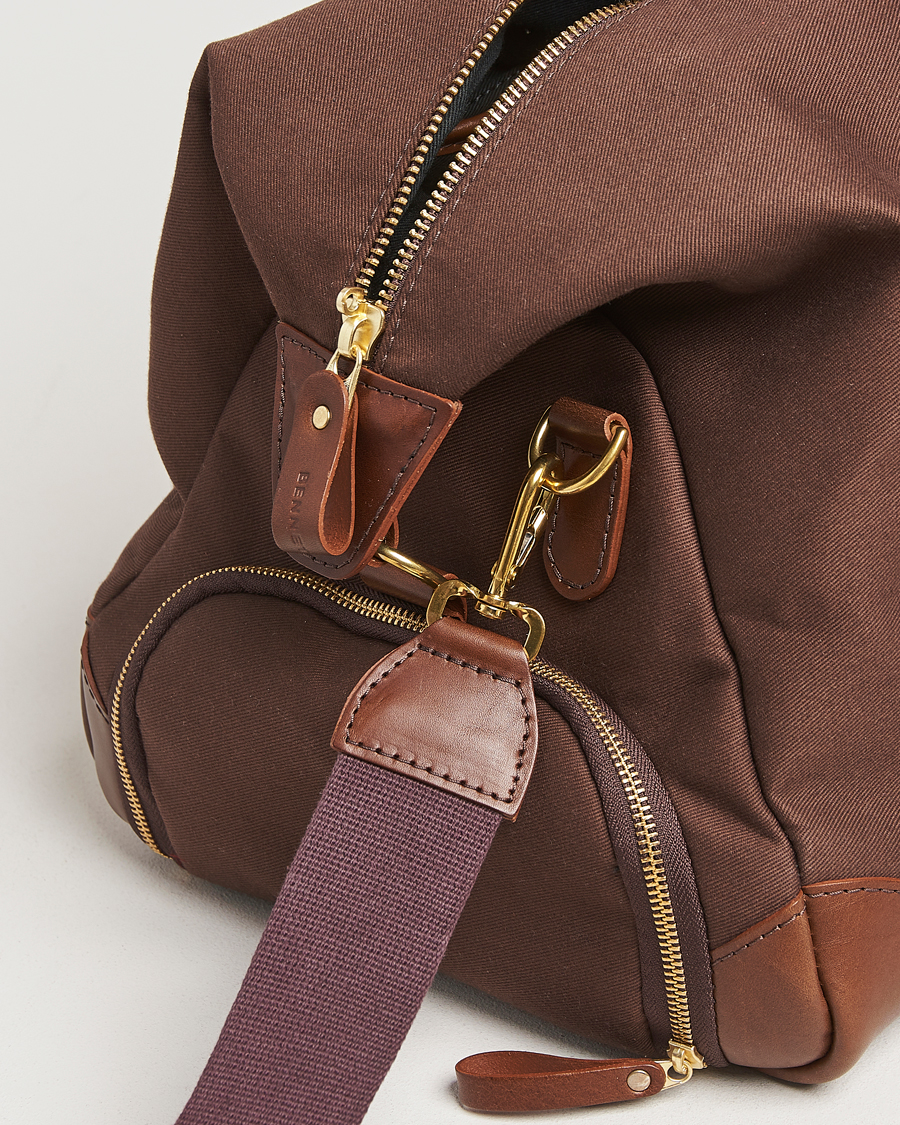 Herren | Taschen | Bennett Winch | Canvas Weekender Black Chocolate