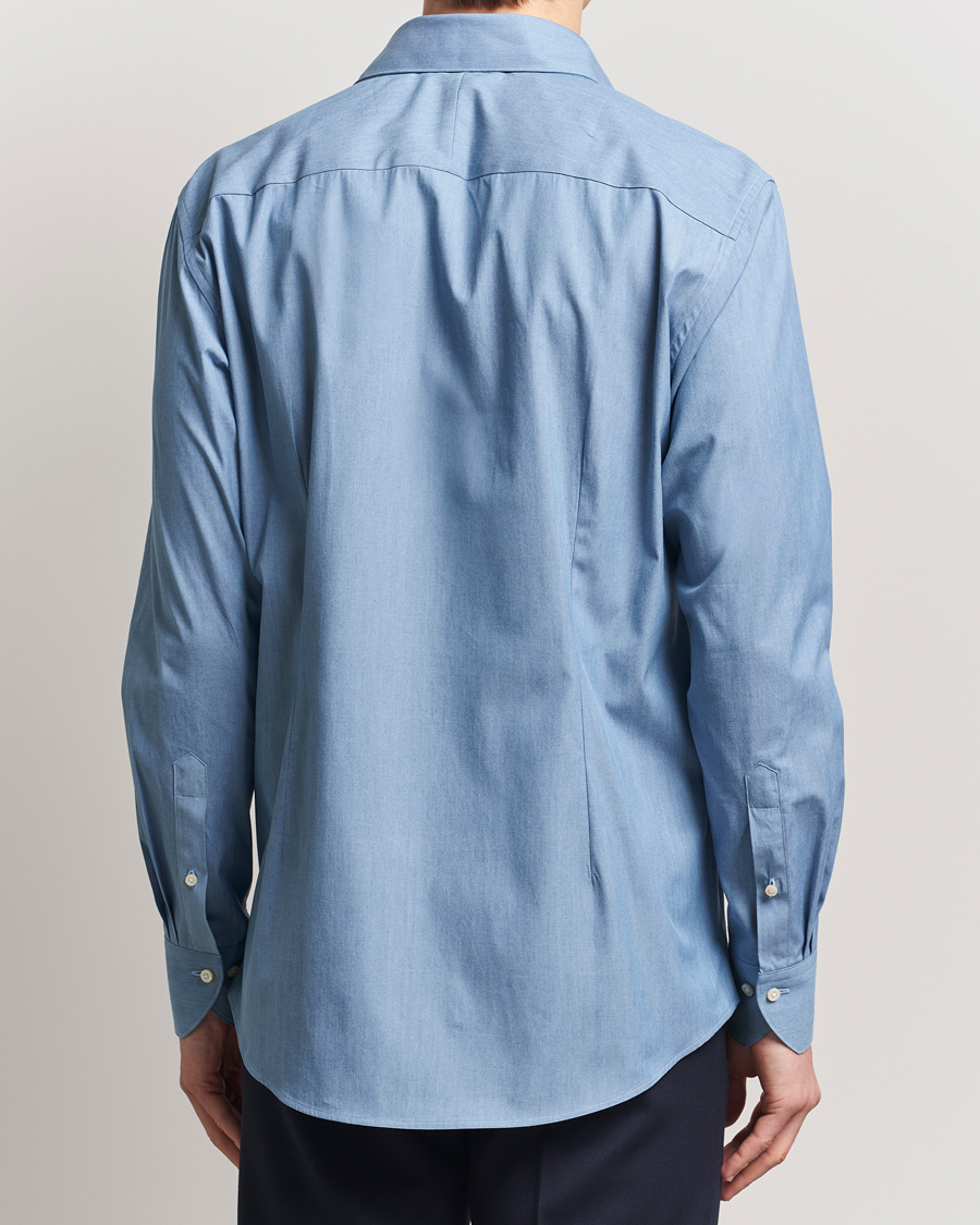 Herren | Hemden | Stenströms | 1899 Denim Poplin Shirt Indigo