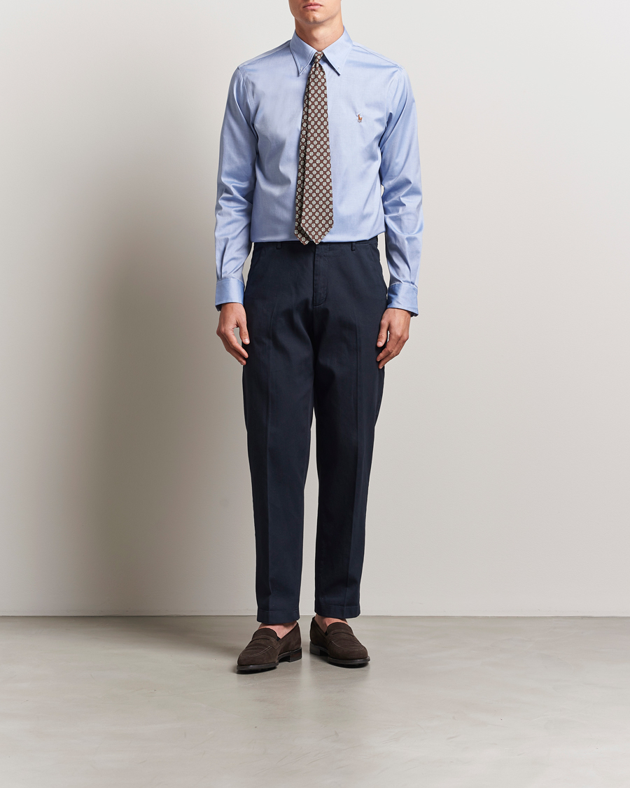 Herren | Hemden | Polo Ralph Lauren | Custom Fit Oxford Dress Shirt True Blue