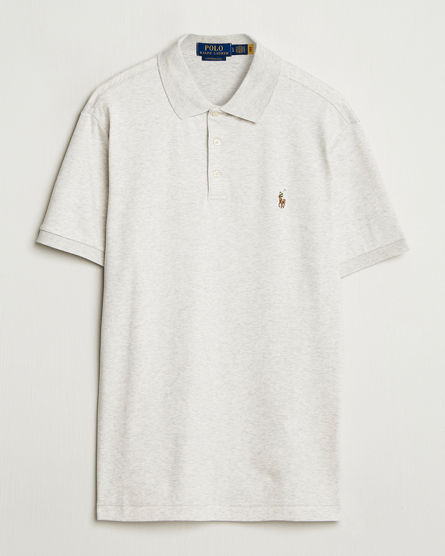 Herren | Poloshirts | Polo Ralph Lauren | Custom Slim Fit Cotton Polo State Heather