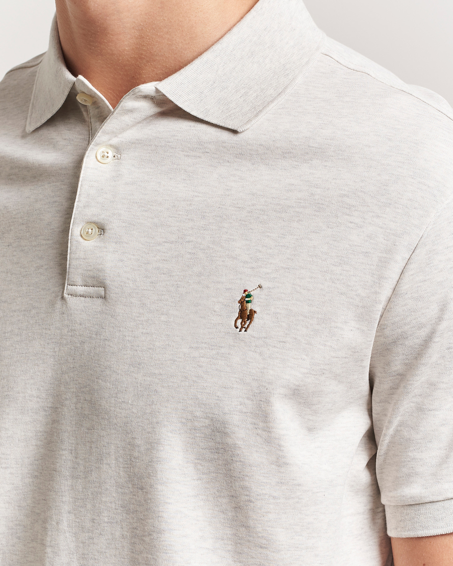 Herren | Poloshirts | Polo Ralph Lauren | Custom Slim Fit Cotton Polo State Heather
