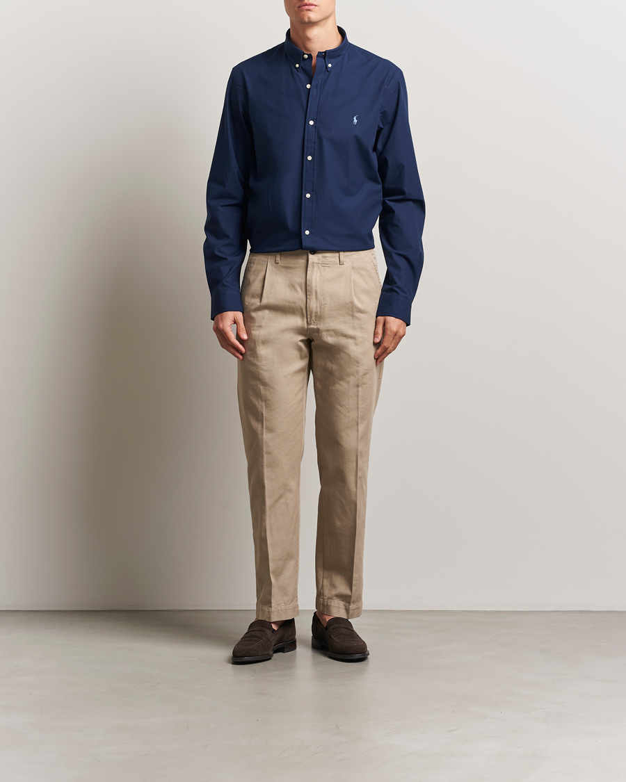 Herren | Hemden | Polo Ralph Lauren | Slim Fit Poplin Shirt Newport Navy