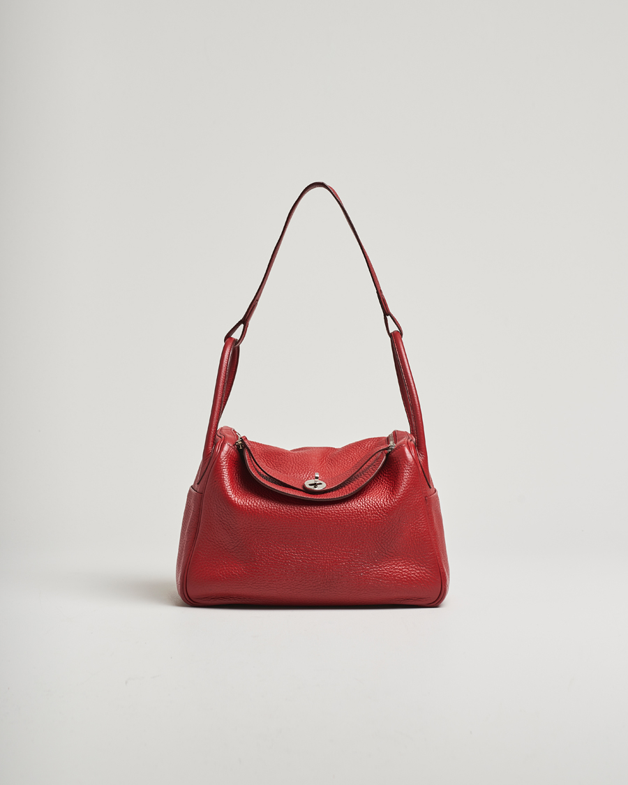 Hermès Pre-Owned Lindy 30 Bag Taurillon Clemence Leather Red