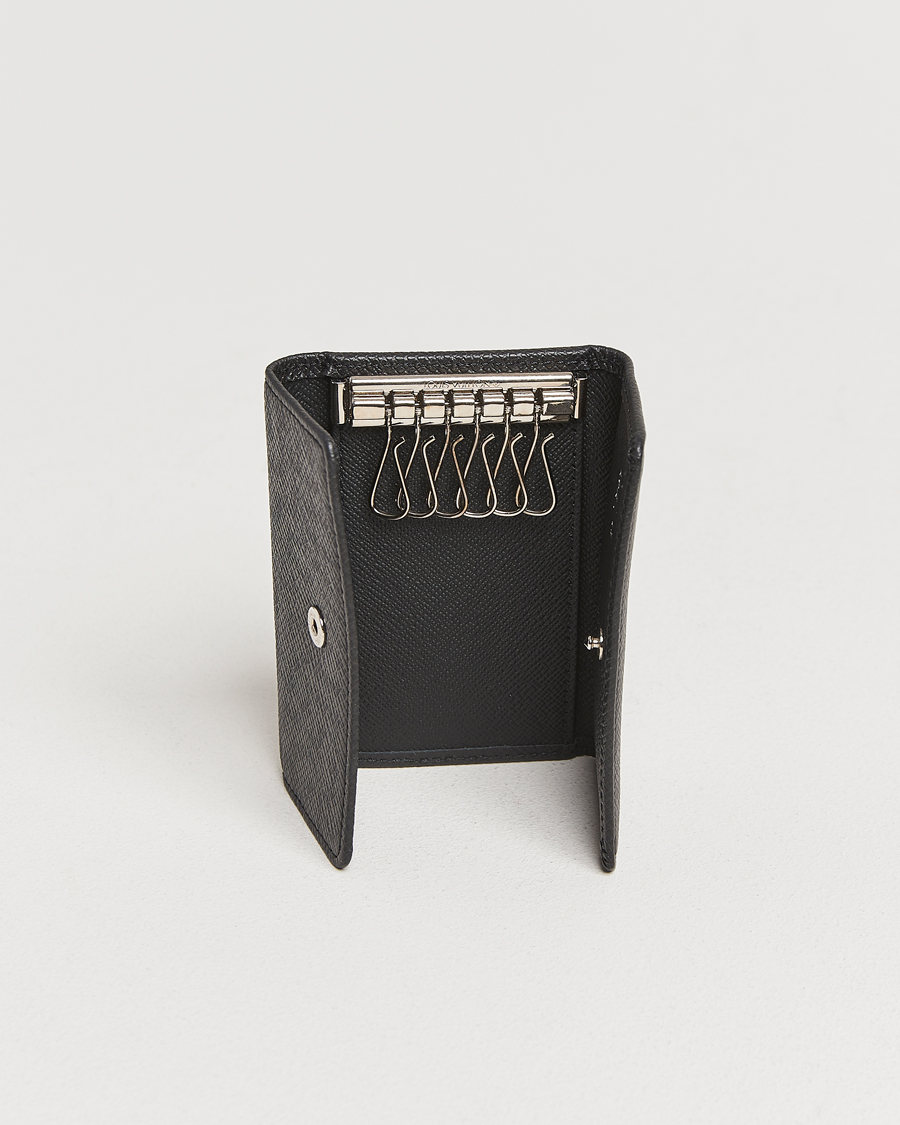 Herren | Louis Vuitton Pre-Owned 6 Key Holder Taiga Black | Louis Vuitton Pre-Owned | 6 Key Holder Taiga Black