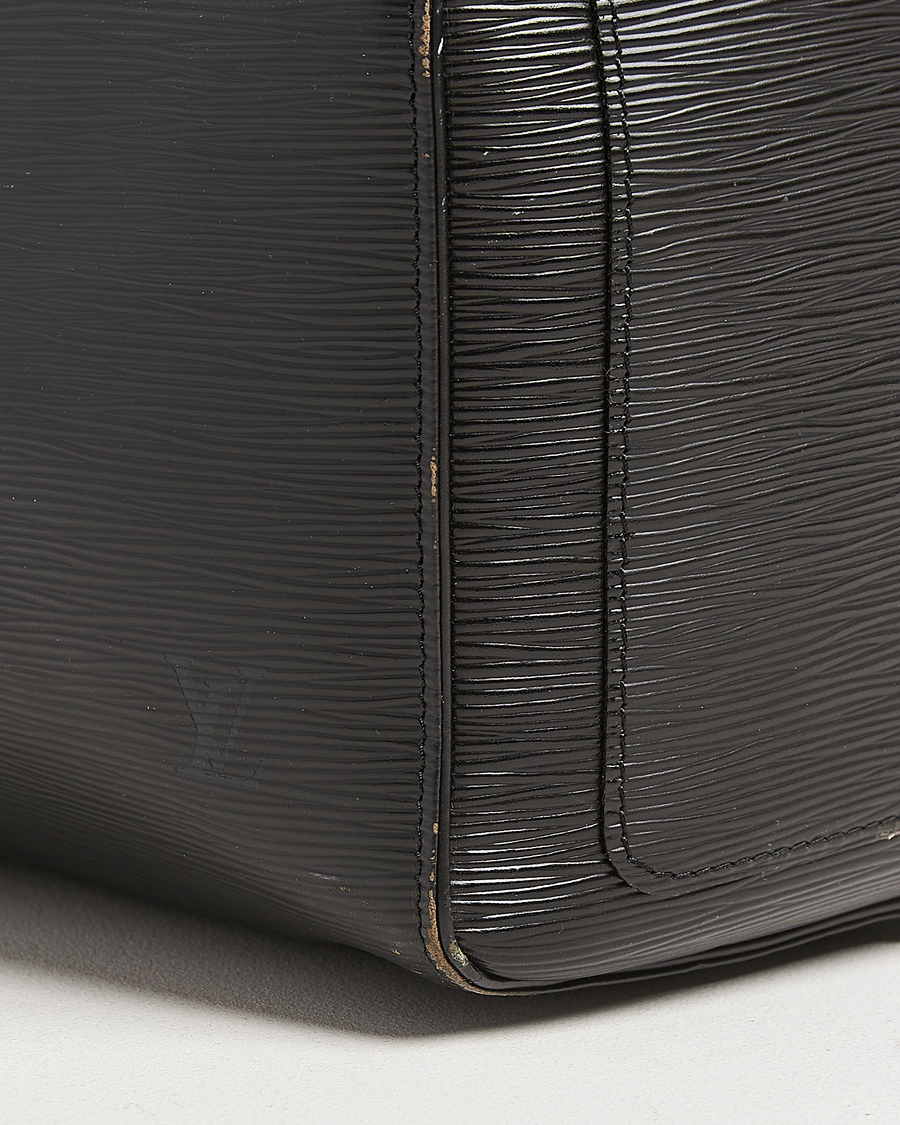 Herren | Louis Vuitton Pre-Owned Keepall 55 Epi Leather Bag Black | Louis Vuitton Pre-Owned | Keepall 55 Epi Leather Bag Black