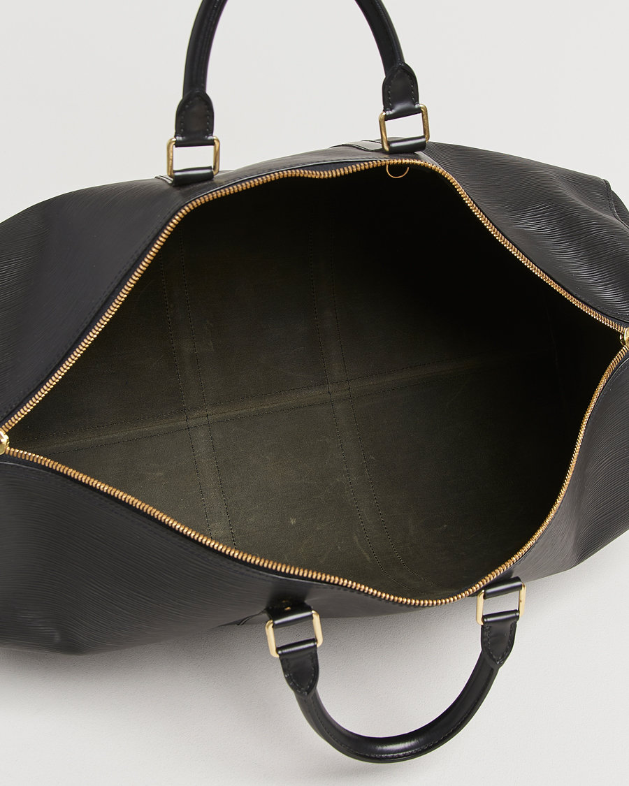 Herren | Louis Vuitton Pre-Owned Keepall 55 Epi Leather Bag Black | Louis Vuitton Pre-Owned | Keepall 55 Epi Leather Bag Black