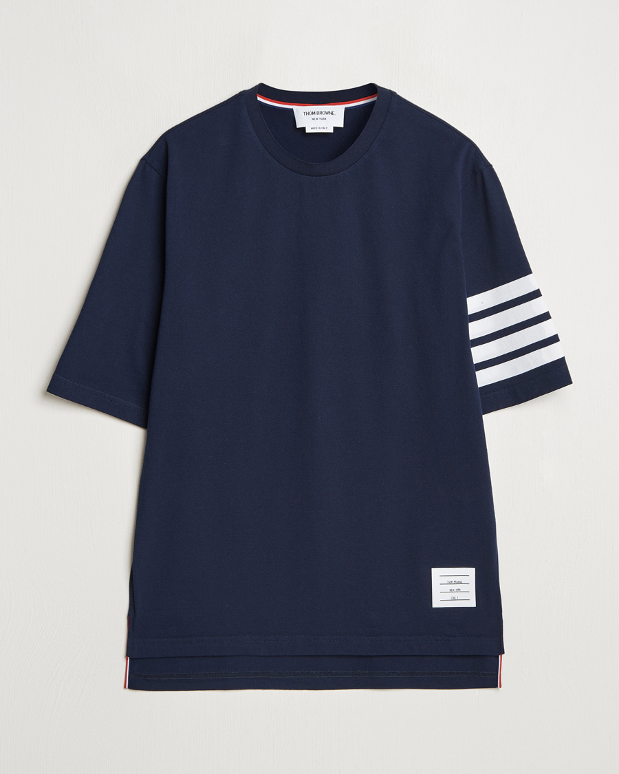 Herren | T-Shirts | Thom Browne | 4-Bar T-Shirt Navy