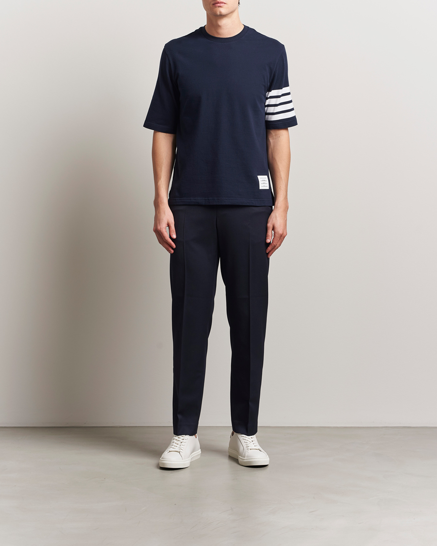Herren | T-Shirts | Thom Browne | 4-Bar T-Shirt Navy