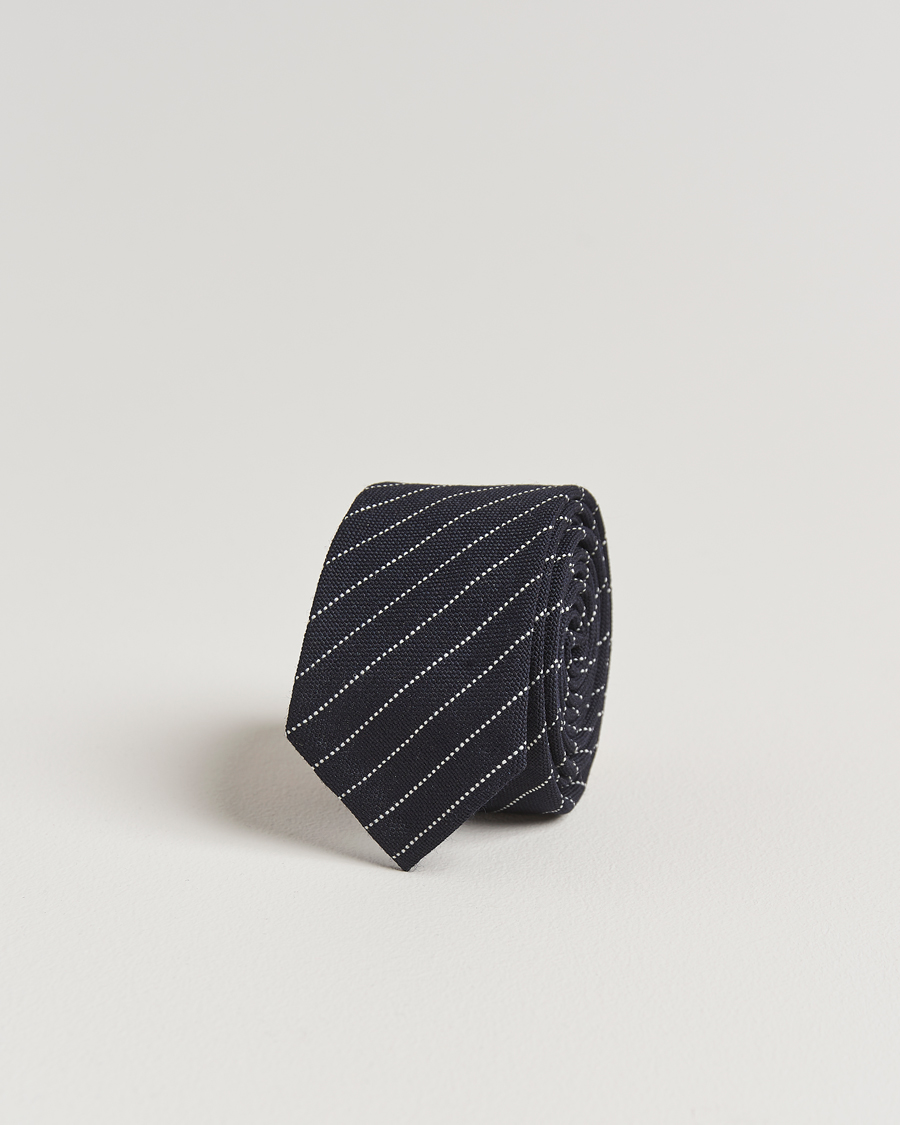 Herren | Krawatten | Thom Browne | Pinstripe Wool Tie Navy