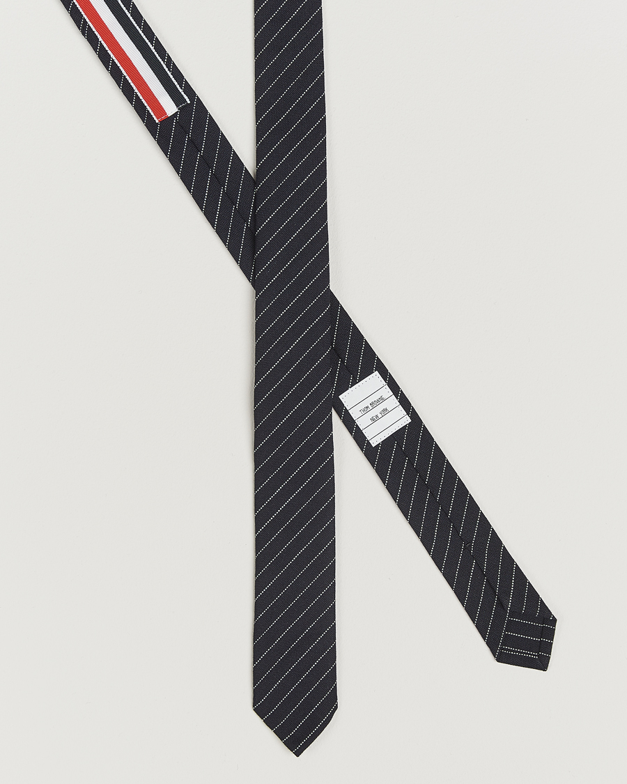 Herren | Krawatten | Thom Browne | Pinstripe Wool Tie Navy