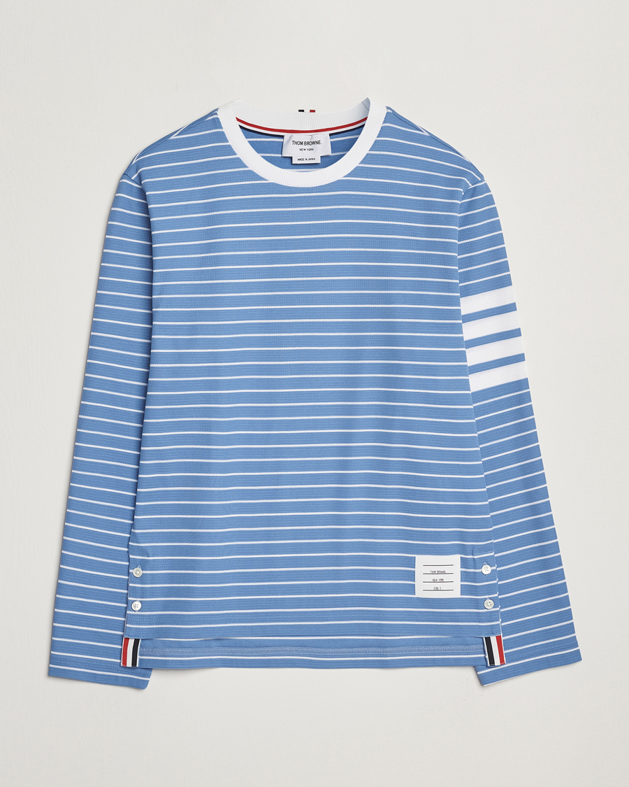 Herren | T-Shirts | Thom Browne | Long Sleeve T-Shirt Blue/White