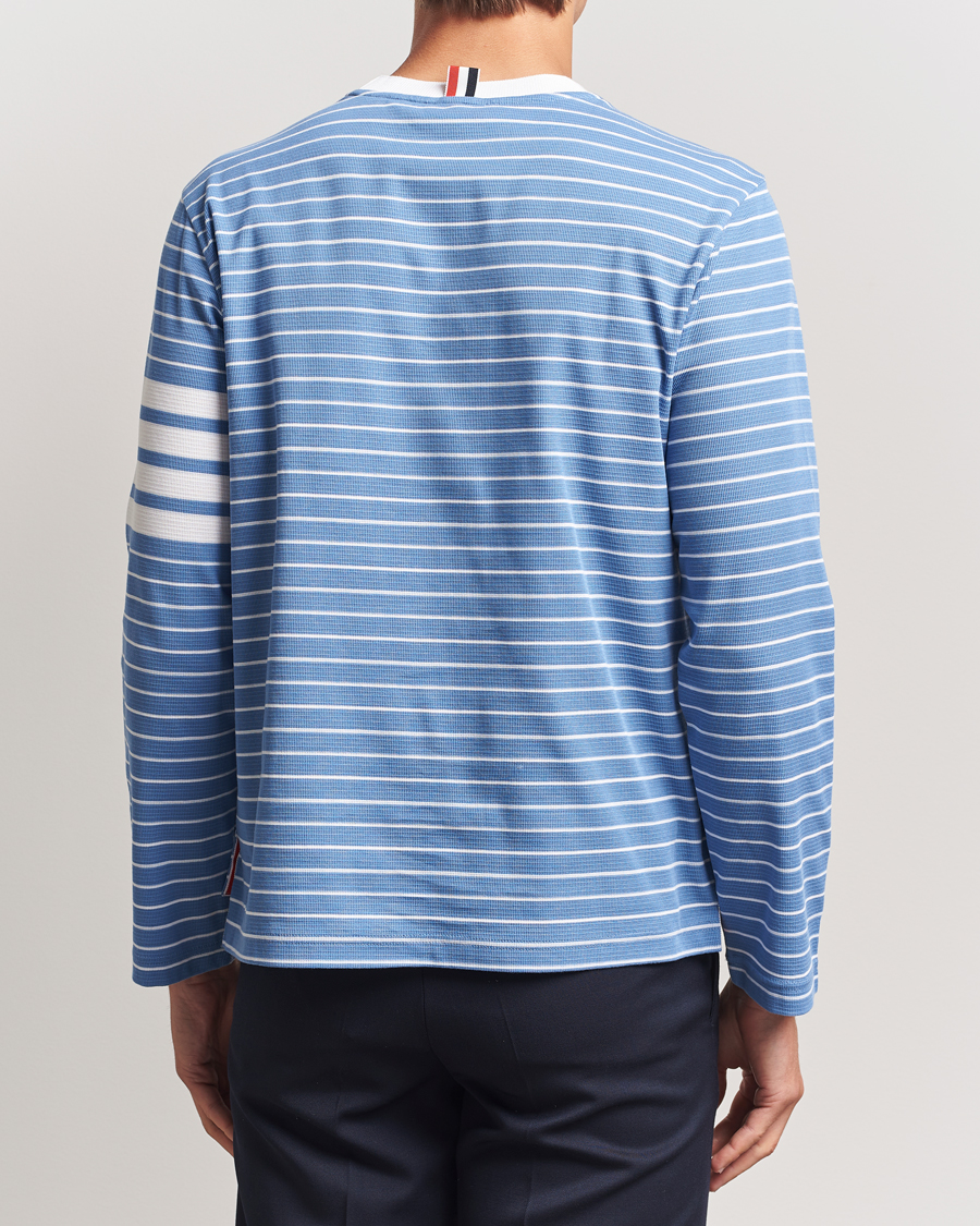 Herren | T-Shirts | Thom Browne | Long Sleeve T-Shirt Blue/White