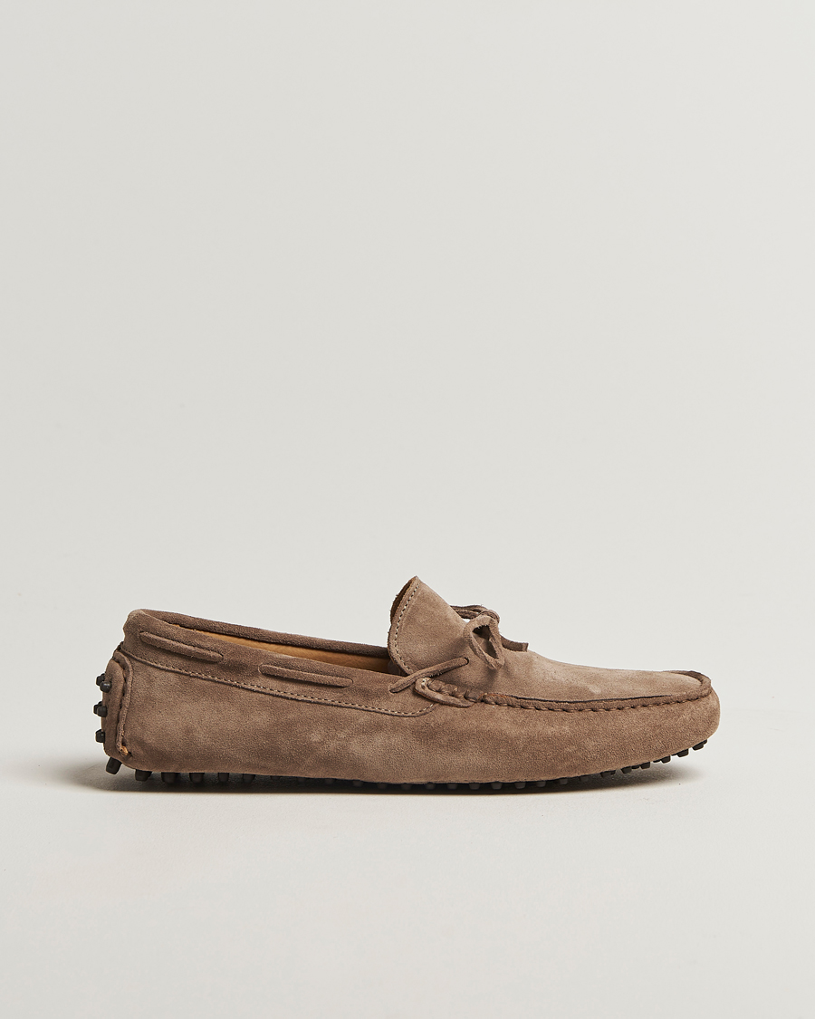 Herren | Oscar Jacobson Driving Shoe Suede Grey | Oscar Jacobson | Driving Shoe Suede Grey