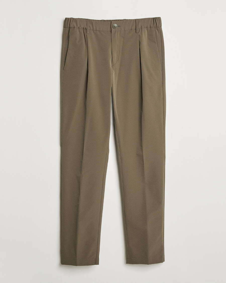 Herren | Hosen | Herno | Seersucker Drawstring Pants Verde Green