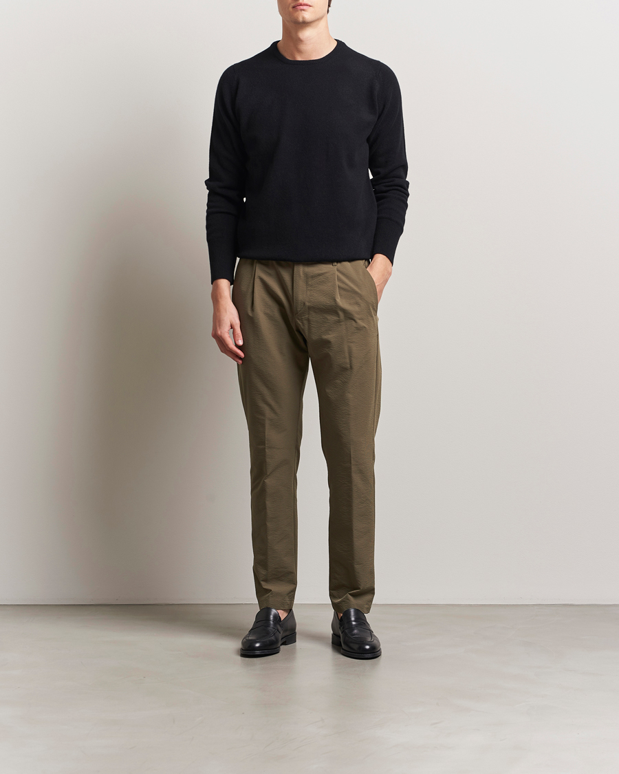 Herren | Hosen | Herno | Seersucker Drawstring Pants Verde Green
