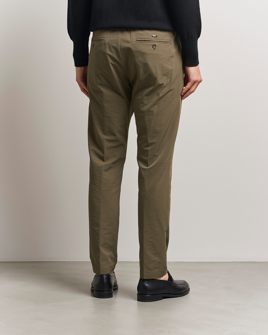 Herren | Hosen | Herno | Seersucker Drawstring Pants Verde Green