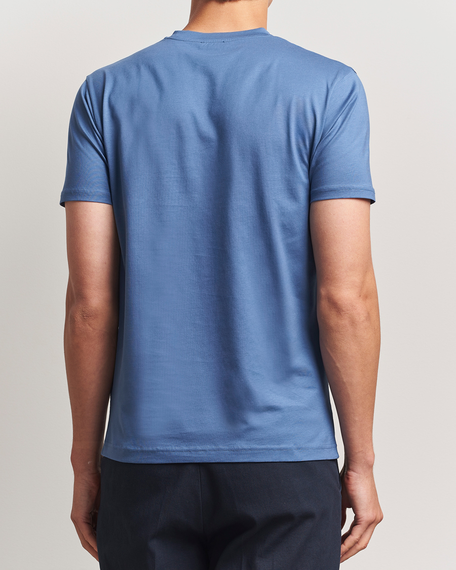 Herren | T-Shirts | Sunspel | Riviera Midweight T-Shirt Soft Denim
