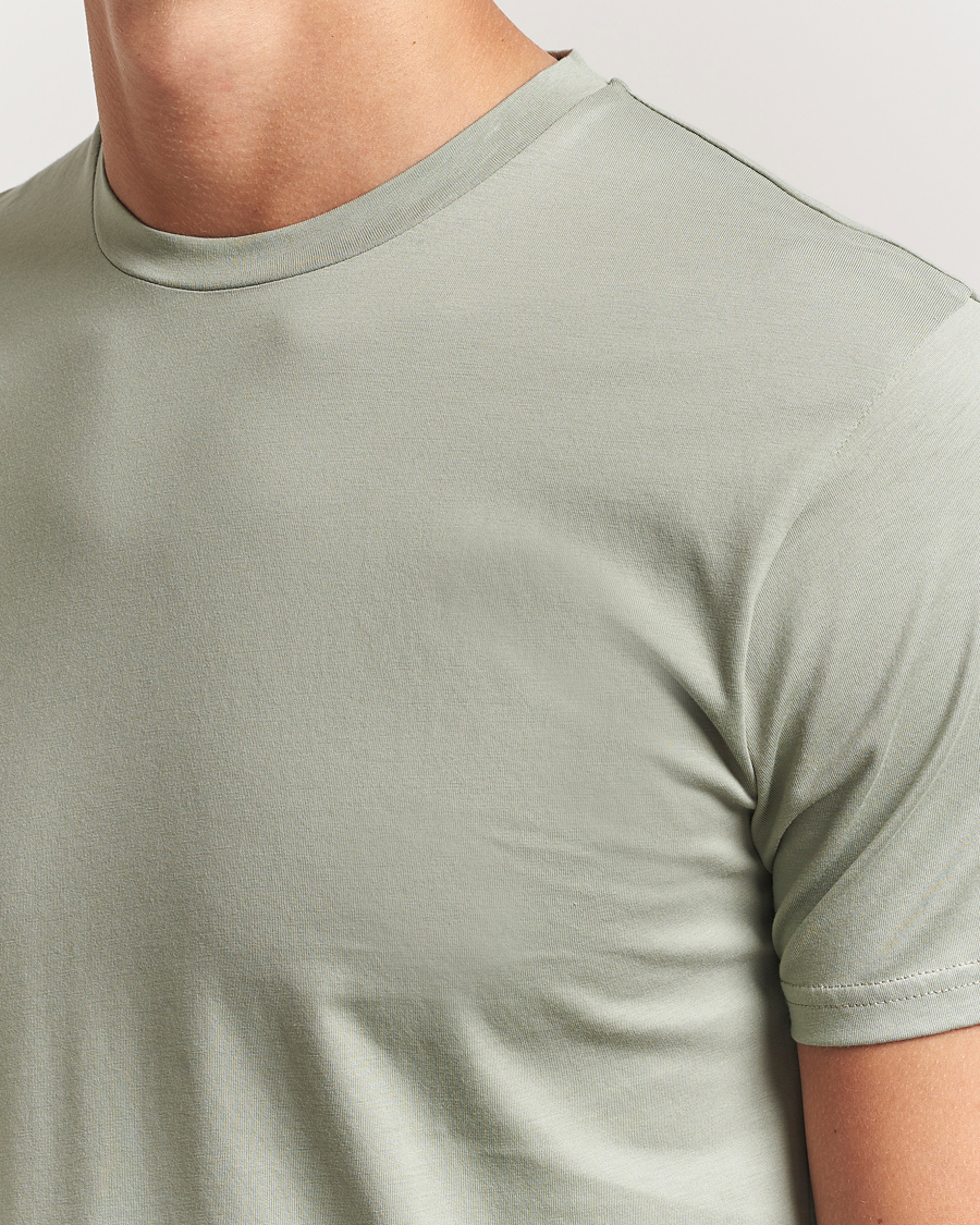 Herren | T-Shirts | Sunspel | Riviera Midweight T-Shirt Pastel Green