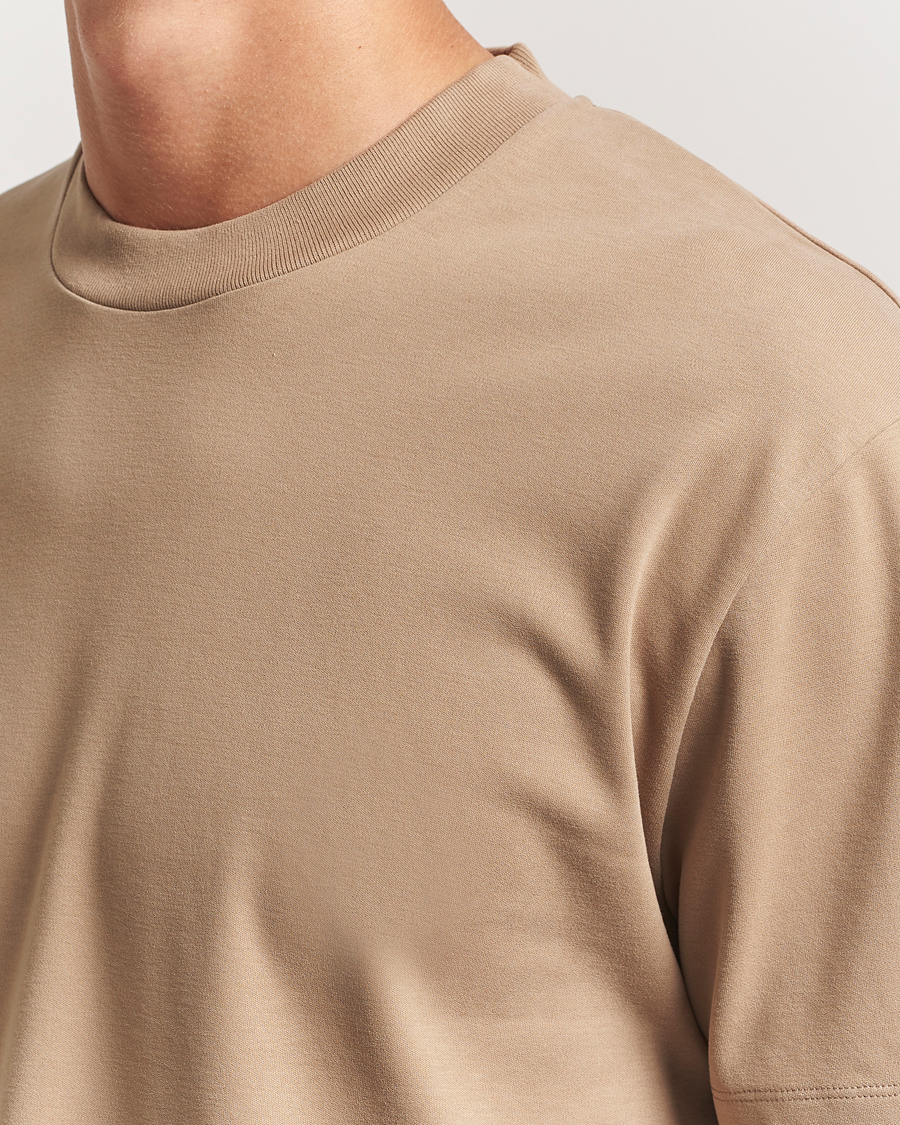 Herren | T-Shirts | Sunspel | Heavy Weight Supima Cotton T-Shirt Dune