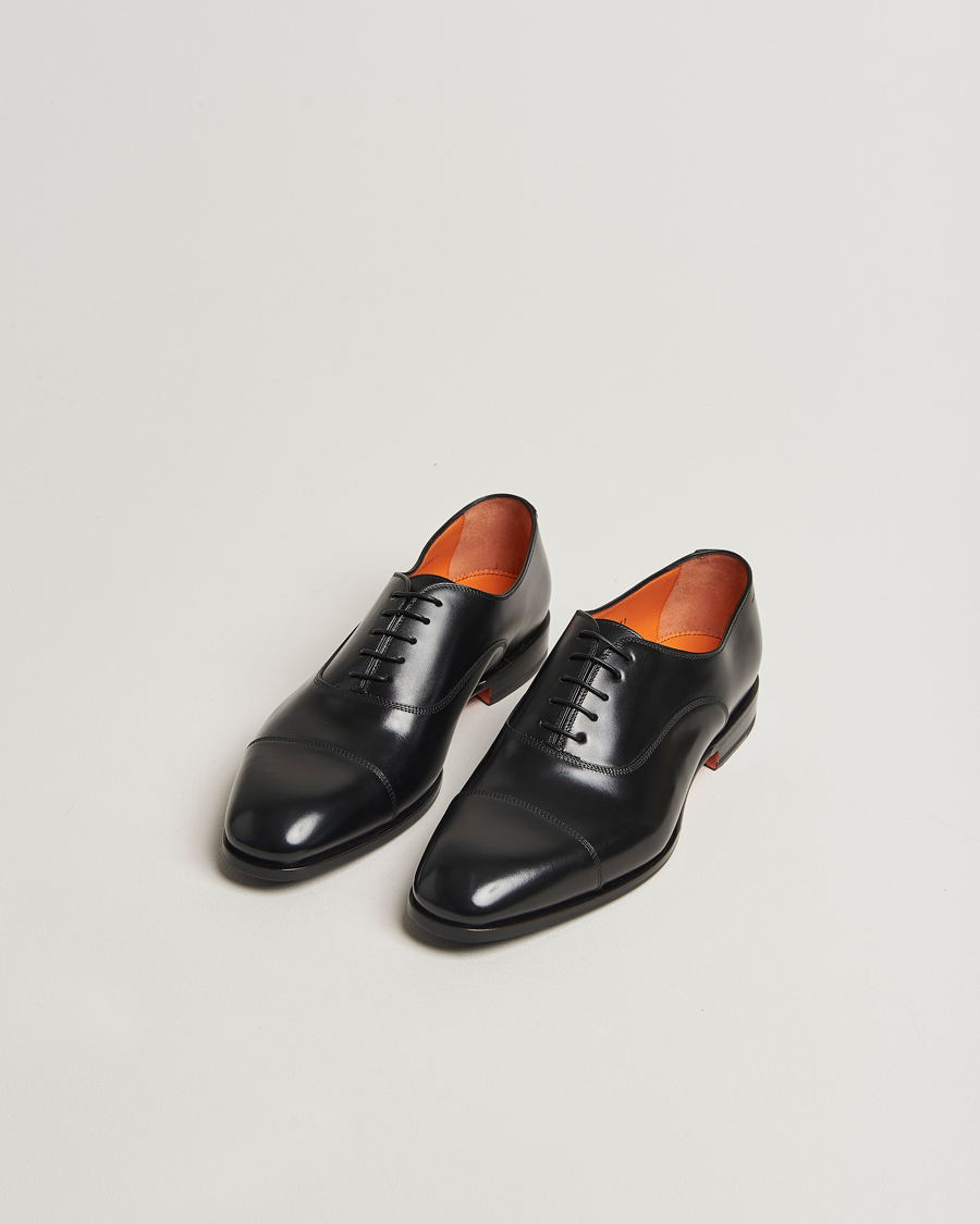 Herren | Oxford | Santoni | Adrian Oxford Black Calf