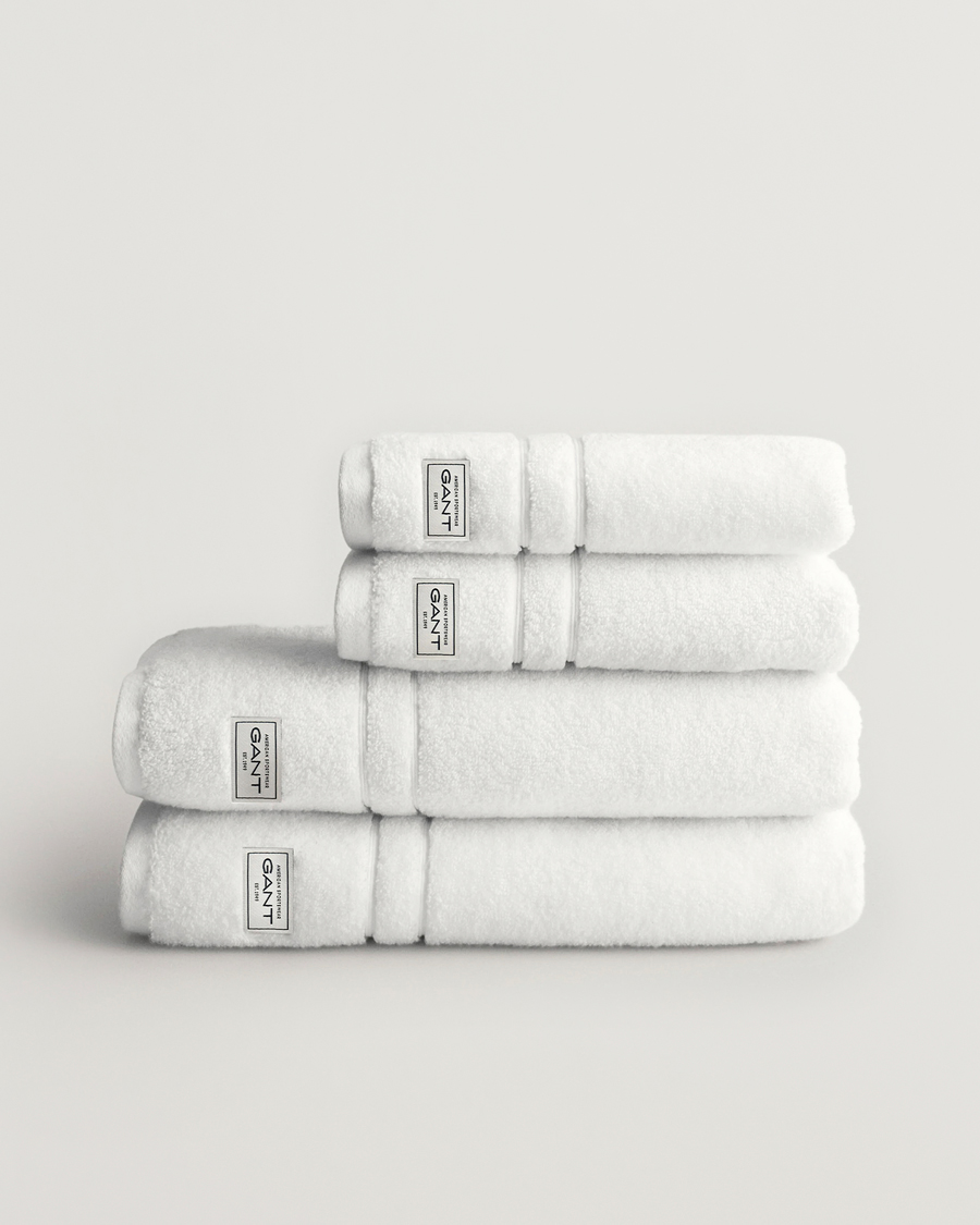 Herren | Textilien | GANT | 4-Pack Premium Towel White