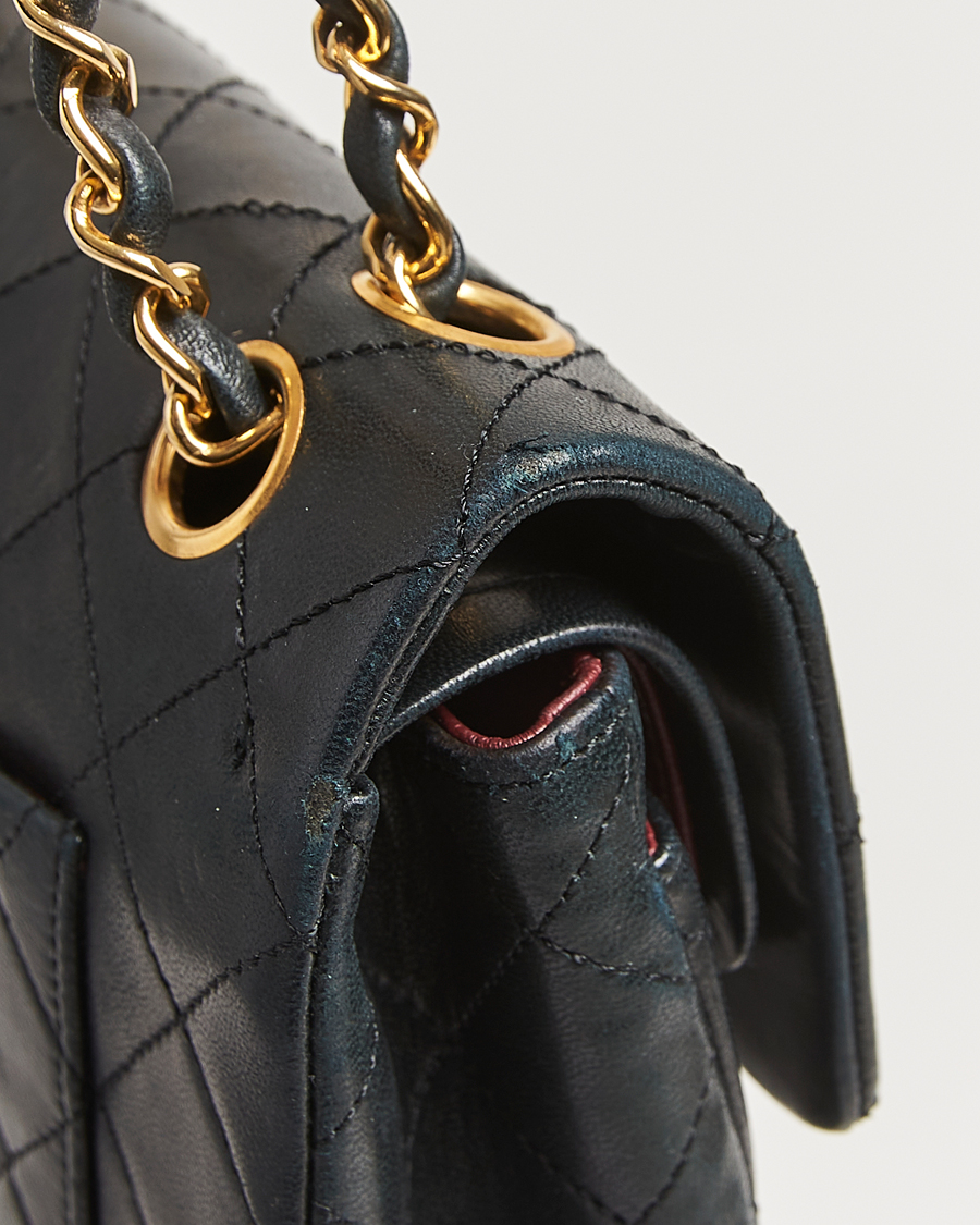 Herren | Chanel Pre-Owned Classic Double Flap Small Lambskin Black | Chanel Pre-Owned | Classic Double Flap Small Lambskin Black