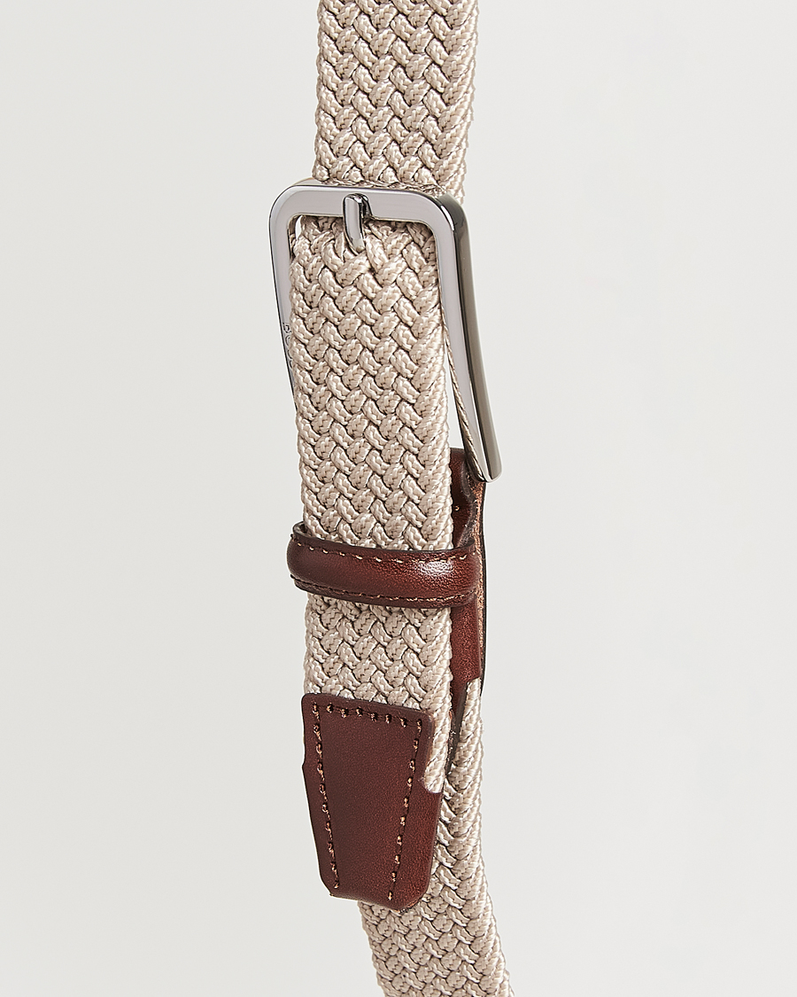 Herren | Gürtel | BOSS BLACK | Clorio Elastic Woven Belt Light Beige