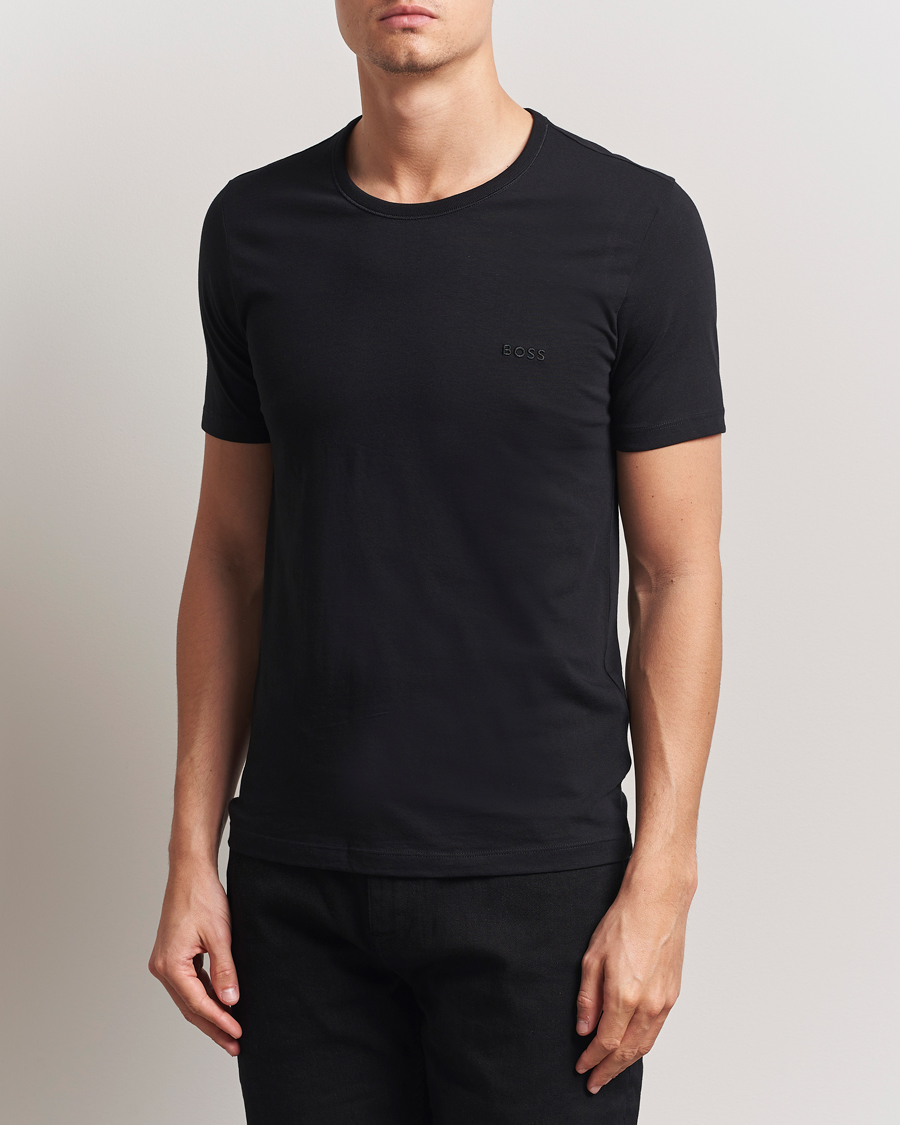 Herren | T-Shirts | BOSS BLACK | 3-Pack Crew Neck T-Shirt Black