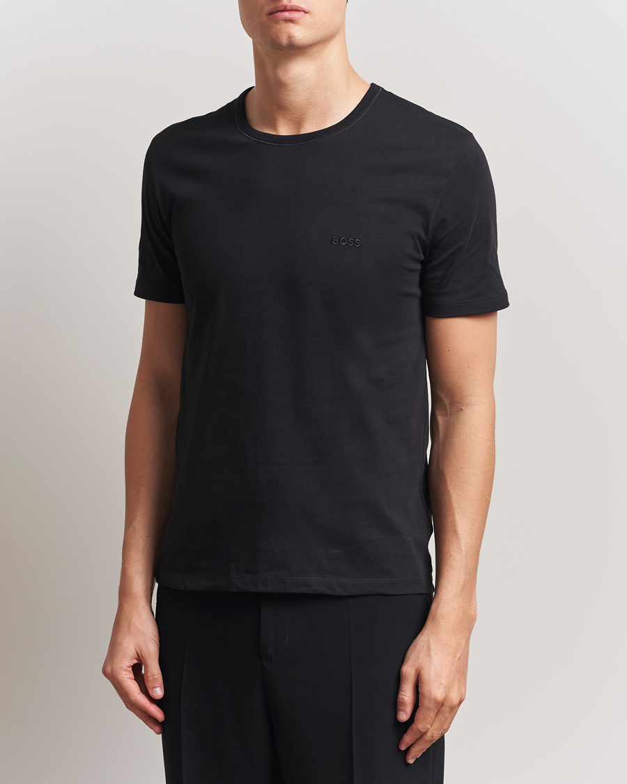 Herren | T-Shirts | BOSS BLACK | 3-Pack Crew Neck T-Shirt Black/Blue/Grey