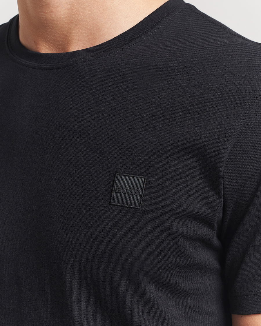 Herren | T-Shirts | BOSS ORANGE | Tales Logo Crew Neck T-Shirt Black