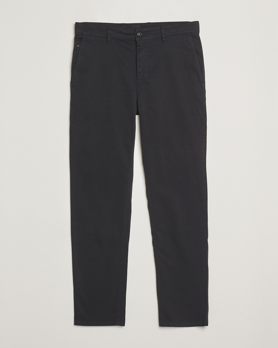Herren | Hosen | BOSS ORANGE | Tapered Fit Cotton Chinos Black