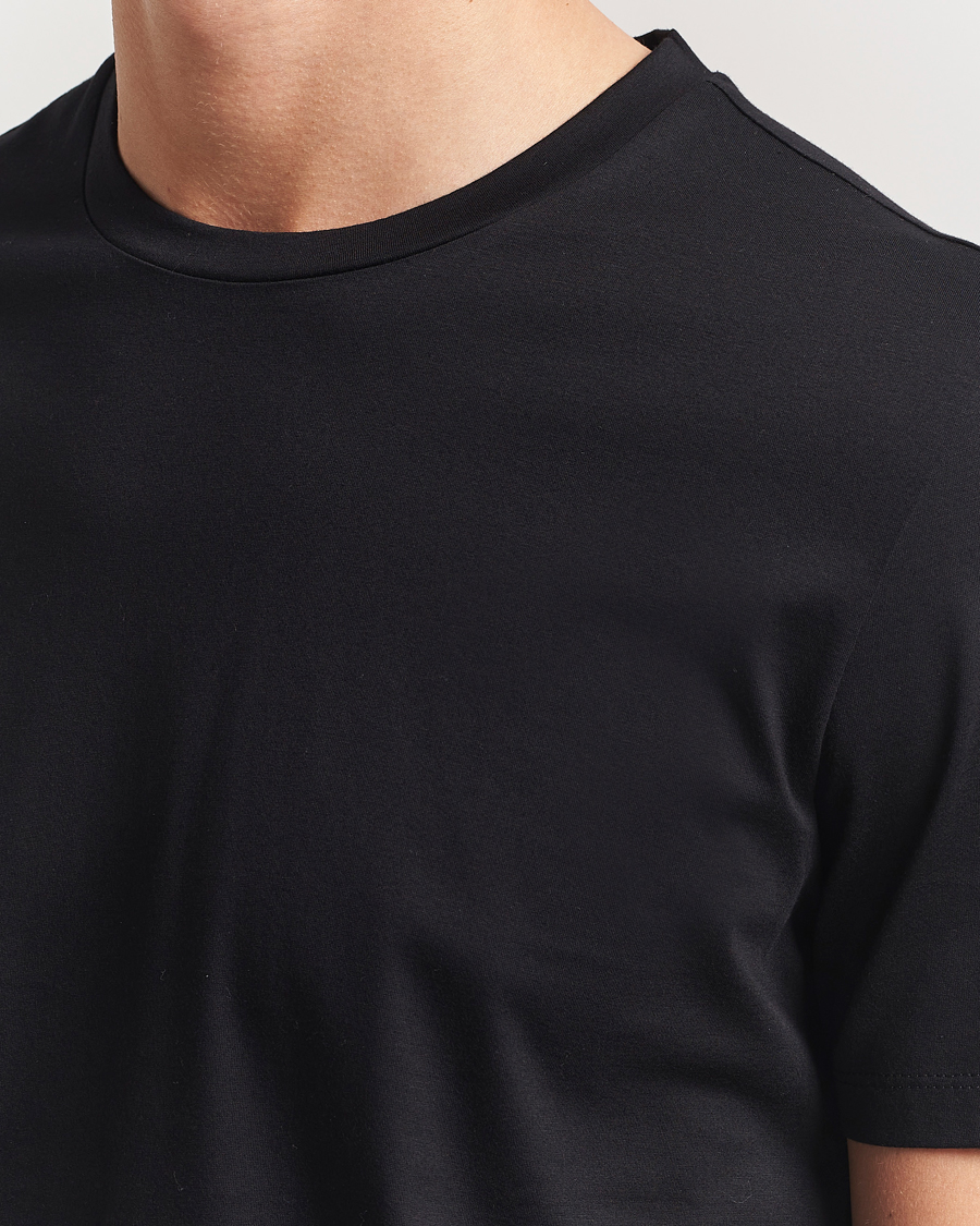 Herren | T-Shirts | BOSS BLACK | Tessler Mercerized Crew Neck T-Shirt Black