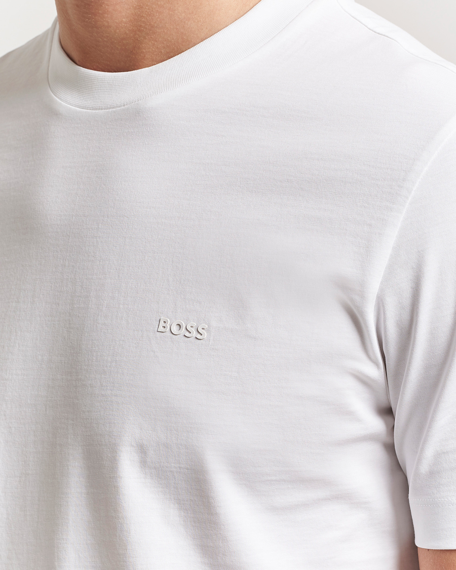 Herren | T-Shirts | BOSS BLACK | Thompson Crew Neck T-Shirt White