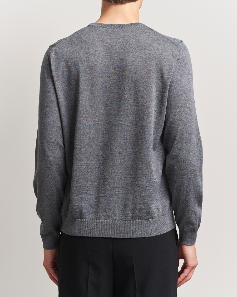 Herren | Pullover | BOSS BLACK | Leno Wool Crew Neck Pullover Medium Grey